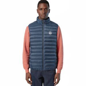 NEW $185 North Sails Crozet Vest!  Blue Puffer Recycled Ripstop  Repreve Padding